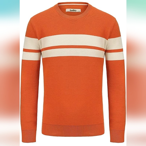 Other - Lello Men's Organic Cotton Ottoman Stitch Midweight Crewneck Sweater